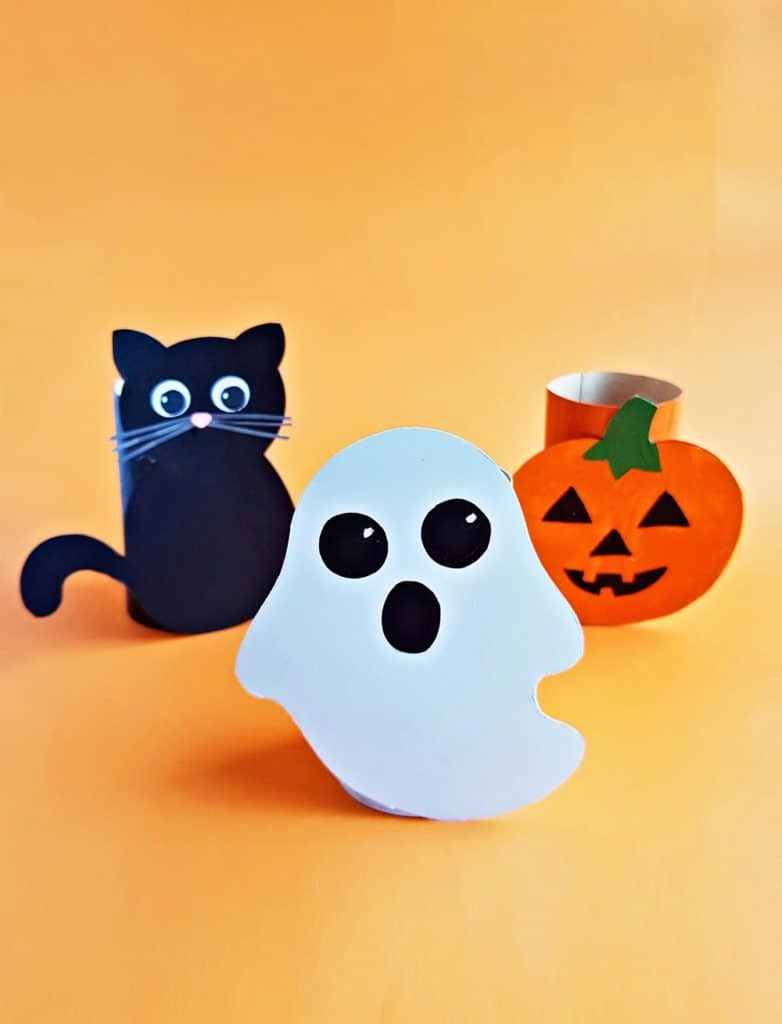 Toilet Paper Tube Halloween Craft for Kids - recycled halloween craft 