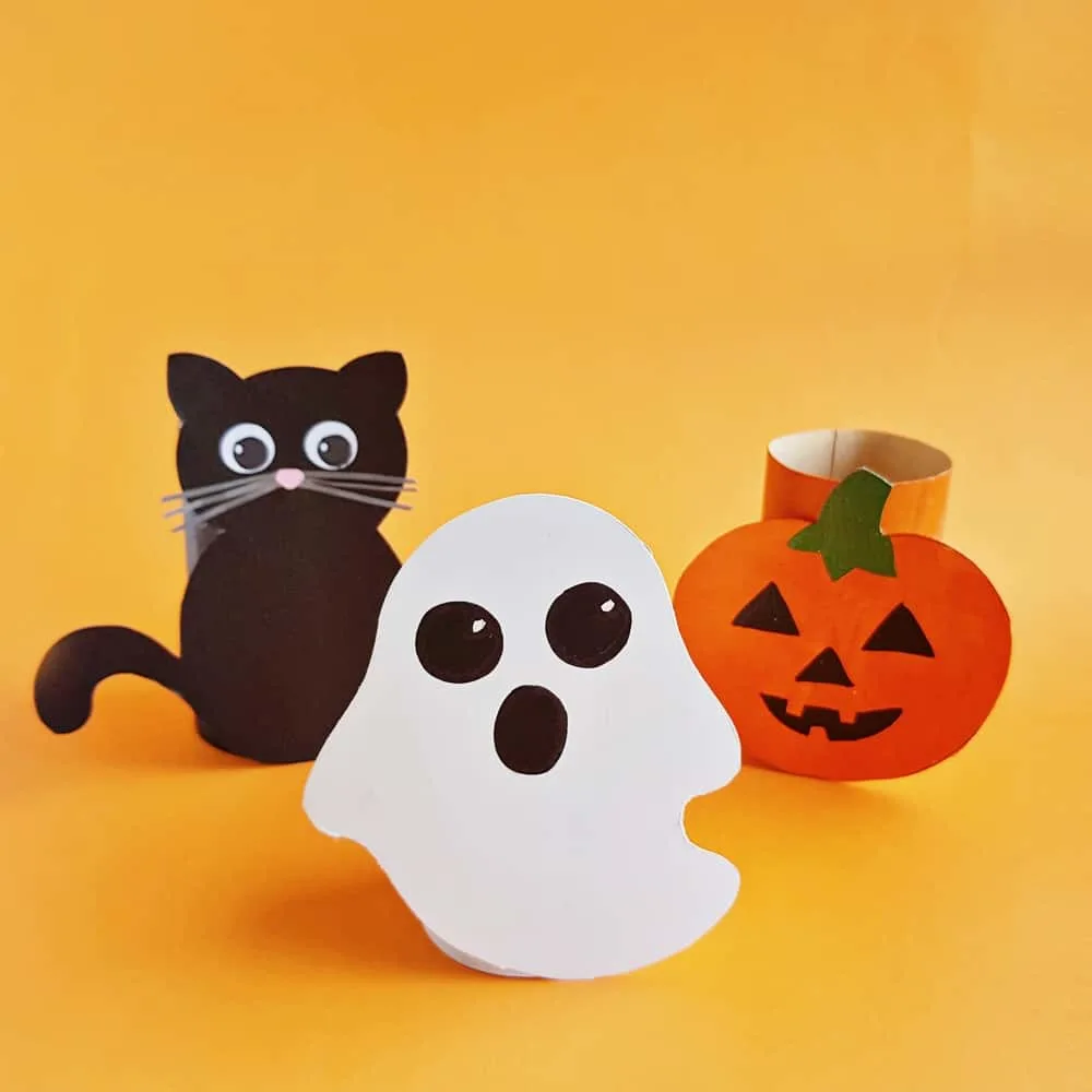 Toilet Paper Tube Halloween Craft for Kids - recycled halloween craft 