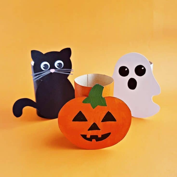 TOILET PAPER TUBE HALLOWEEN CRAFT FOR KIDS