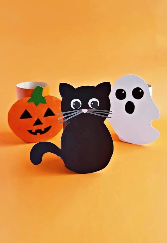 Toilet Paper Tube Halloween Craft for Kids 