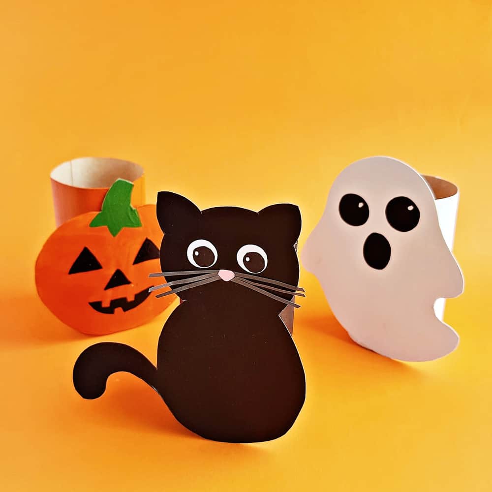 Toilet Paper Tube Halloween Craft for Kids 