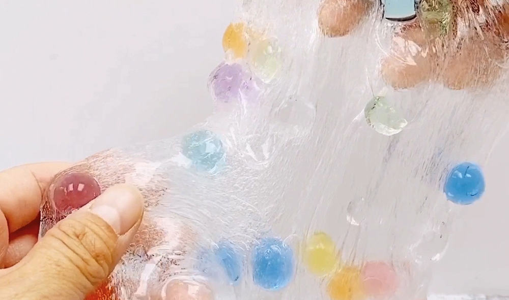 How to make clear water bead slime 