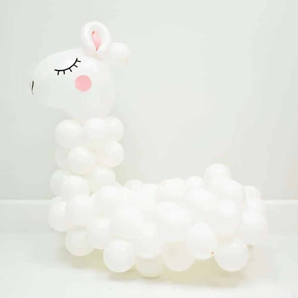 DIY Llama Balloon Costume