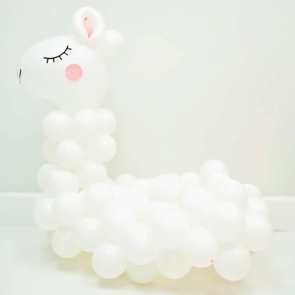 DIY Llama Balloon Costume for Kids - Halloween DIY costume