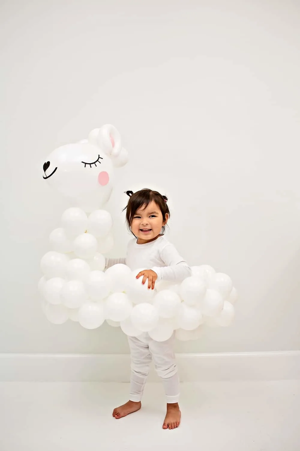 DIY Llama Balloon Costume for Kids