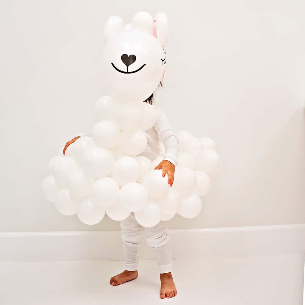 DIY Lama Ballon Kostuum voor Kinderen