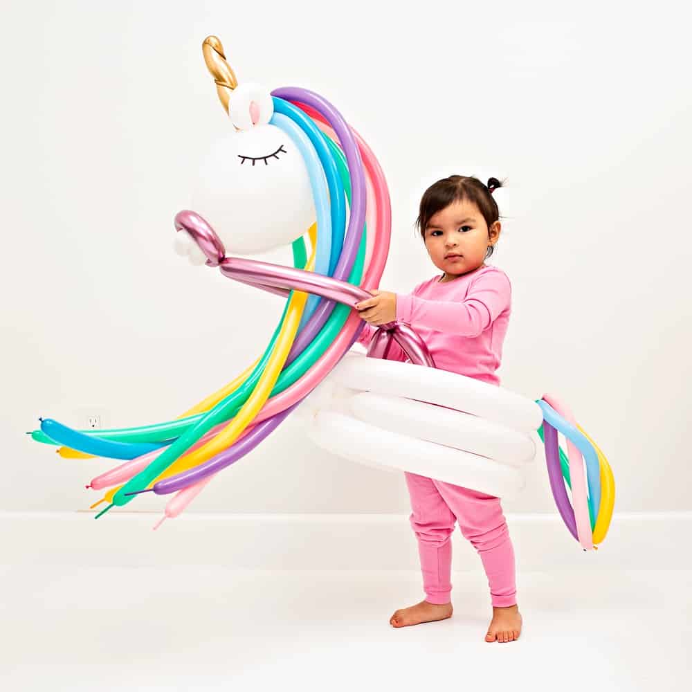 DIY Unicorn Balloon Costume for Kids - Halloween costumes