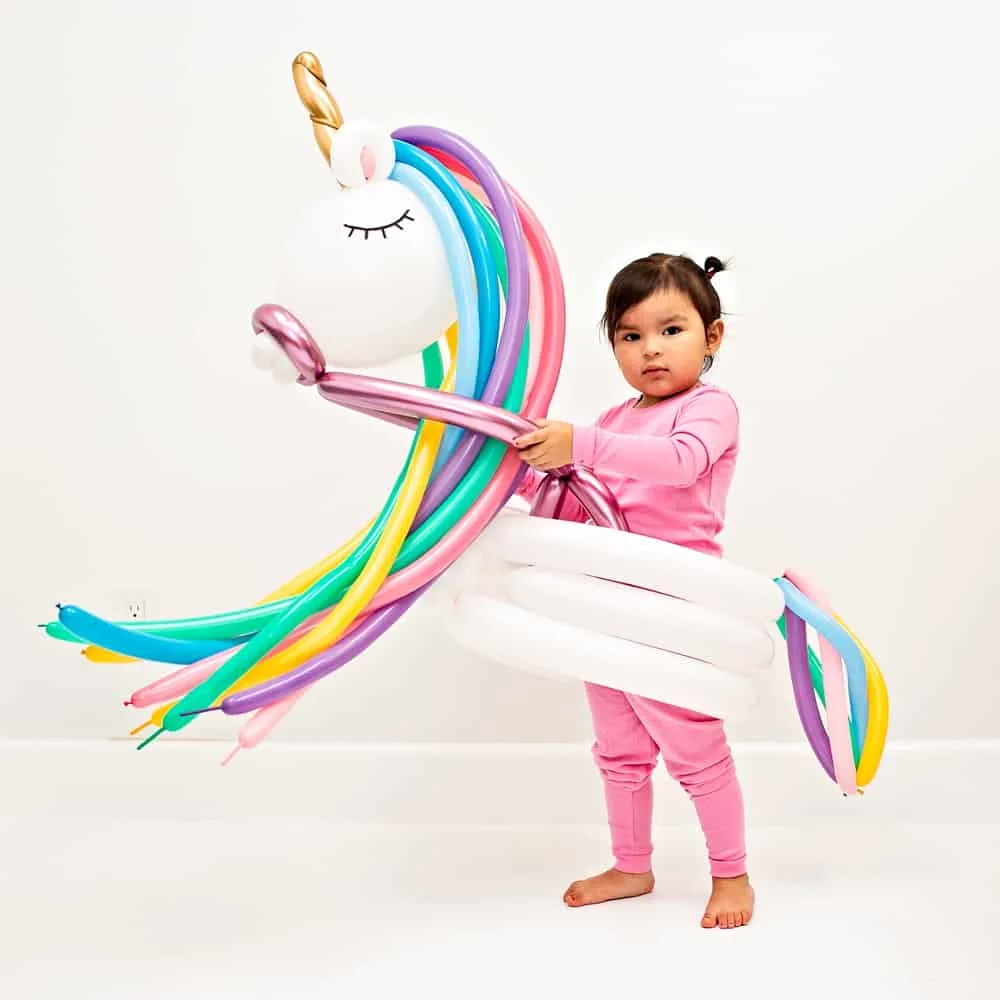 DIY Unicorn Balloon Costume for Kids - Halloween costumes