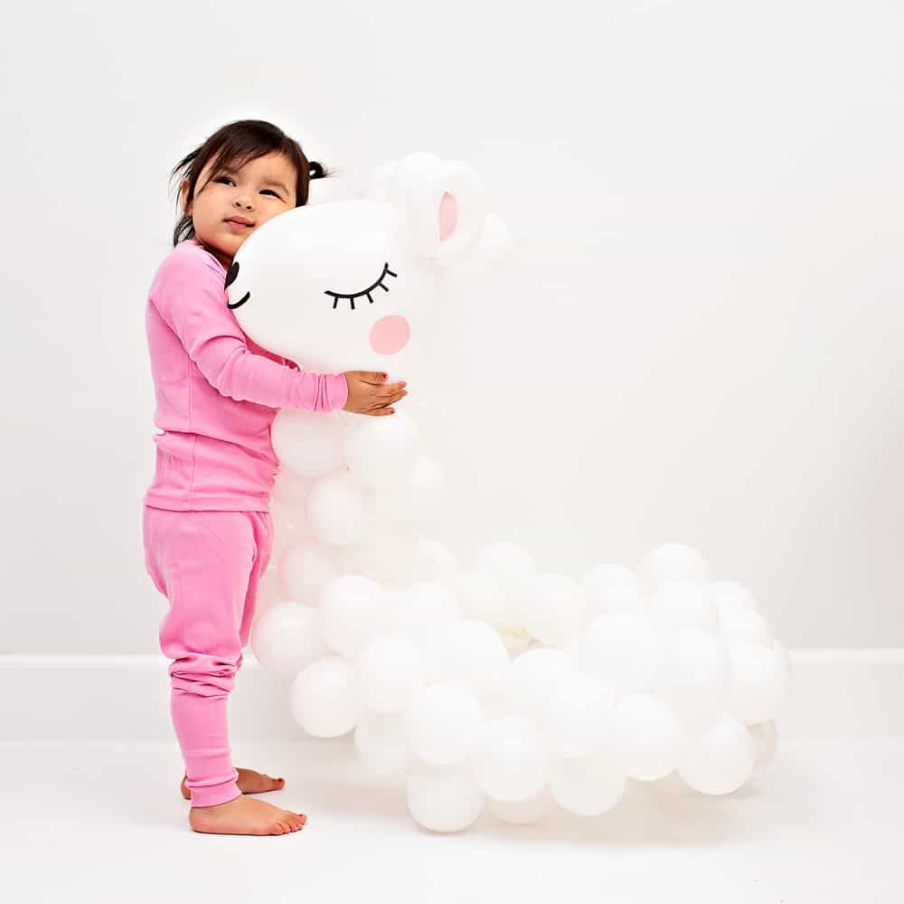DIY Llama Balloon Costume for Kids