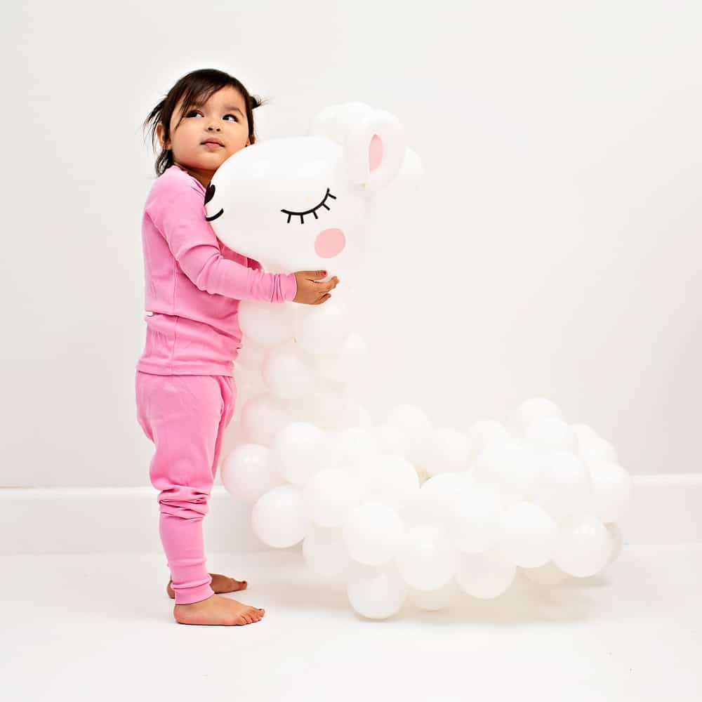 DIY Llama Balloon Costume 