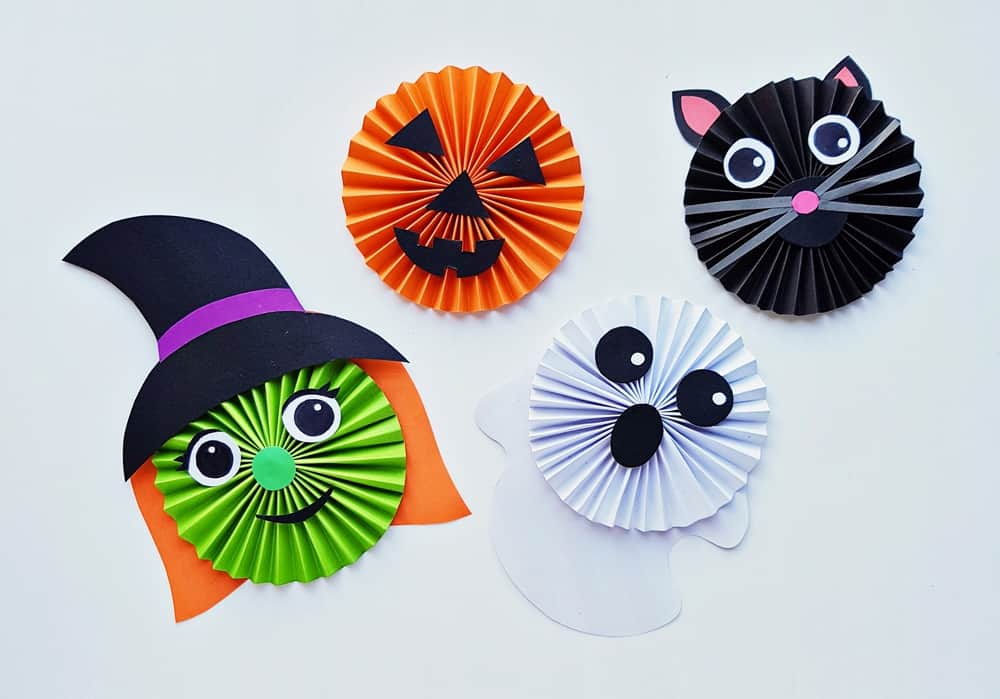 Halloween Paper Accordion Craft for kids