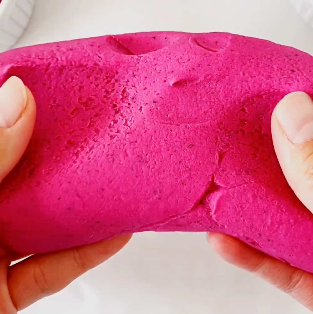 natural dye homemade playdough recipe - Pink Pitaya