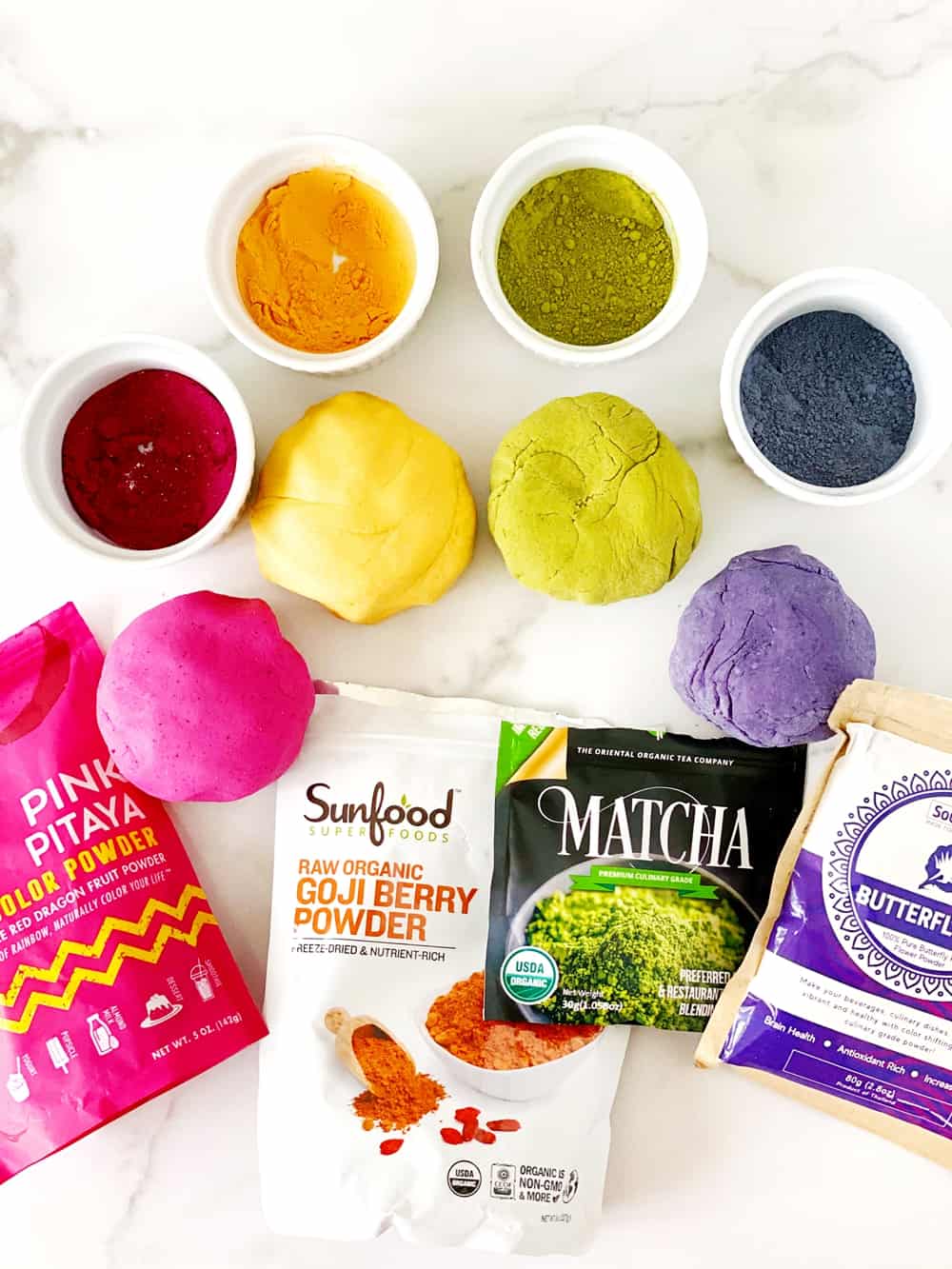 The Best Play-dough Recipe using Natural Food Dye - Toddler at Play