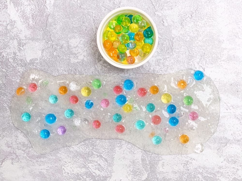 How to make clear water bead slime 