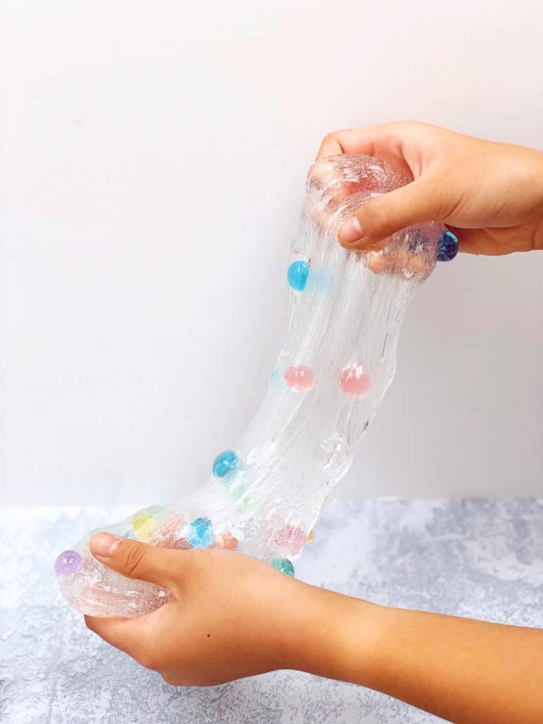 How to make clear water bead slime 