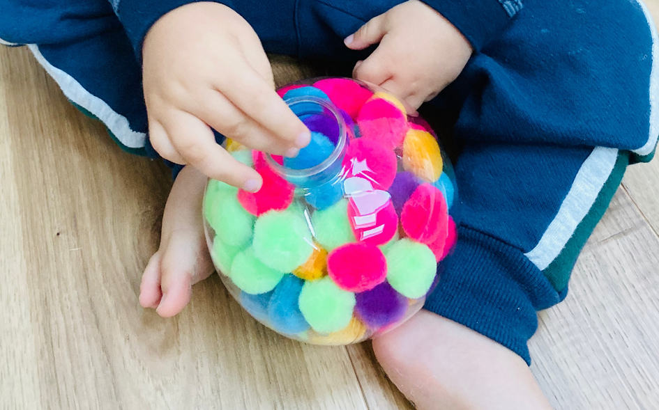 Pom Pom Ornament Fine Motor Skills Toddler Activity