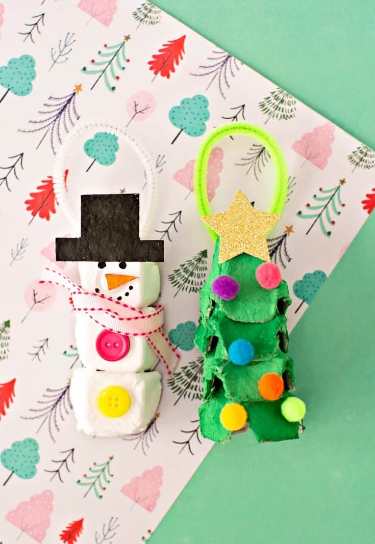 EGG CARTON CHRISTMAS ORNAMENTS hello, Wonderful