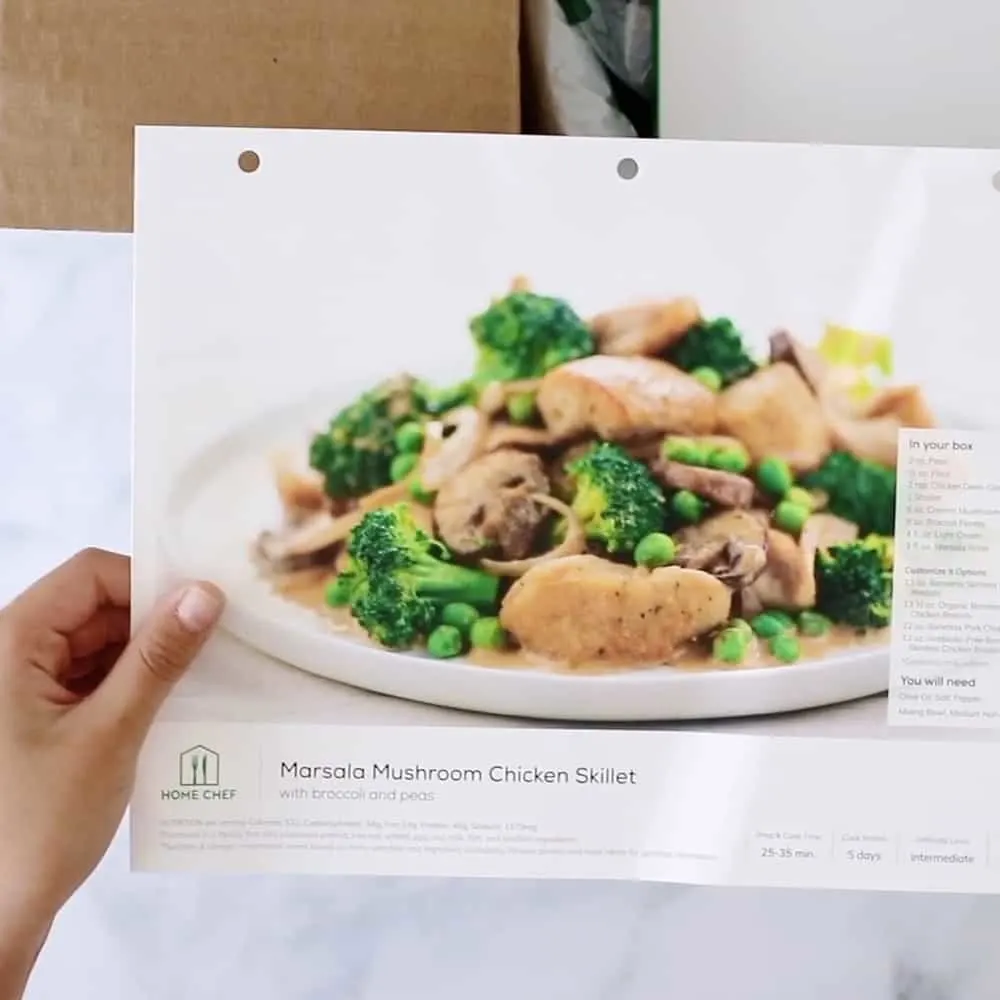 LET YOUR KIDS COOK DELICIOUS MEALS WITH HOME CHEF - Marsala Mushroom Chicken Skillet