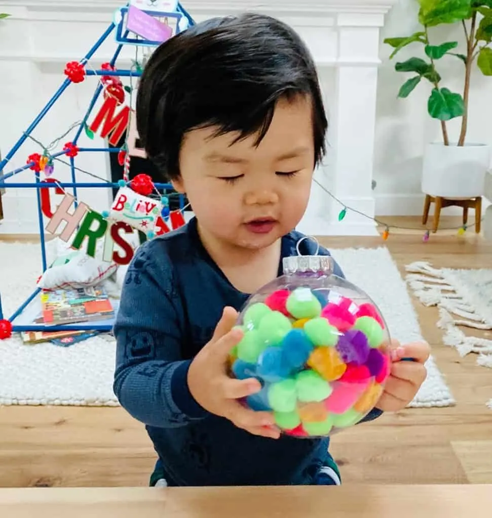 Pom Pom Ornament Fine Motor Skills Toddler 