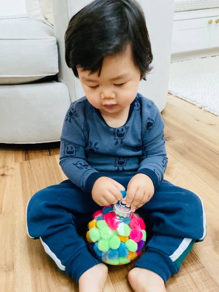 Pom Pom Ornament Fine Motor Skills Toddler Activity