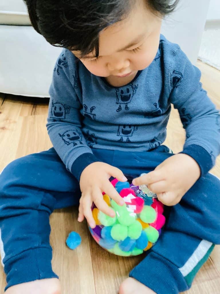 Pom Pom Ornament Fine Motor Skills Toddler Activity