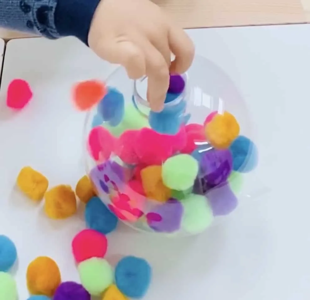 Pom Pom Ornament Fine Motor Skills for Toddler 