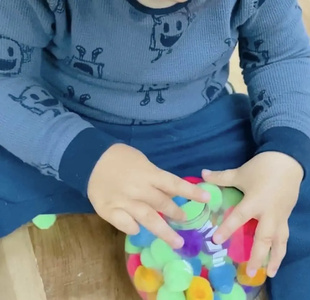 Pom Pom Ornament Fine Motor Skills for Toddler 