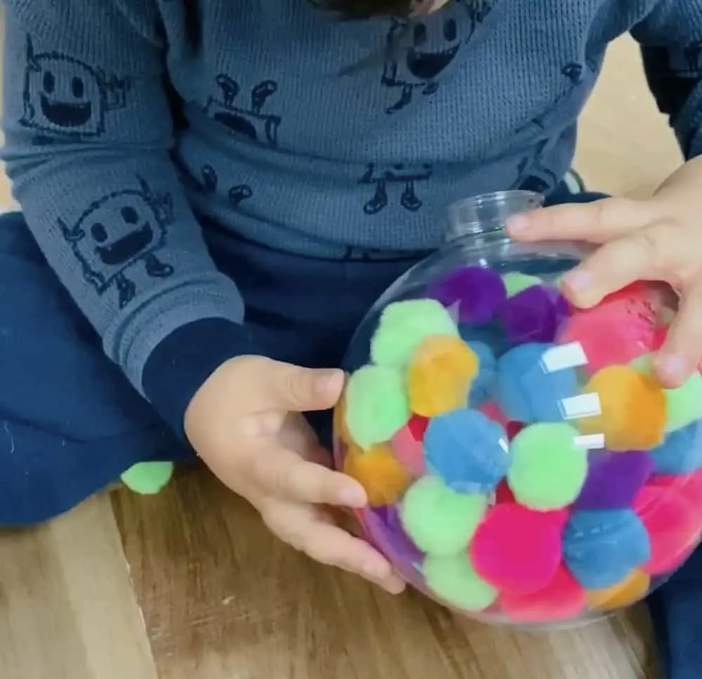 Pom Pom Ornament Fine Motor Skills for Toddler 