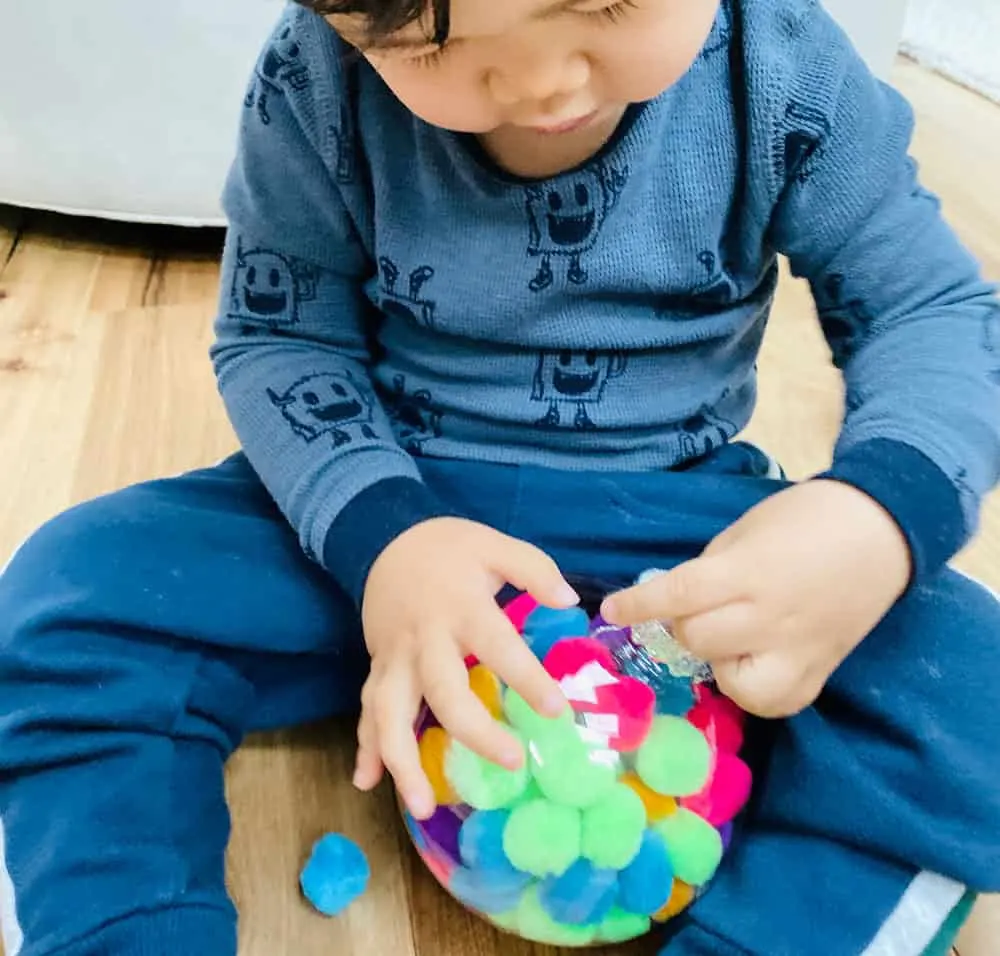 pom pom ornament fine motor skills