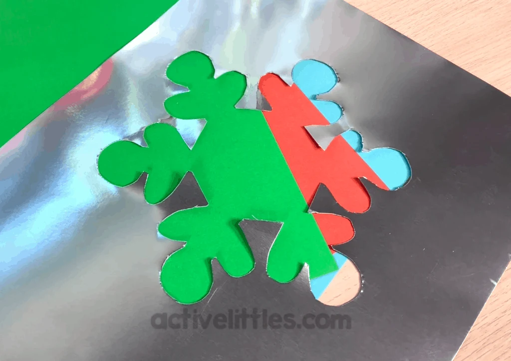 Glitter Snowflake Sensory Bag Activity for Kids - Process