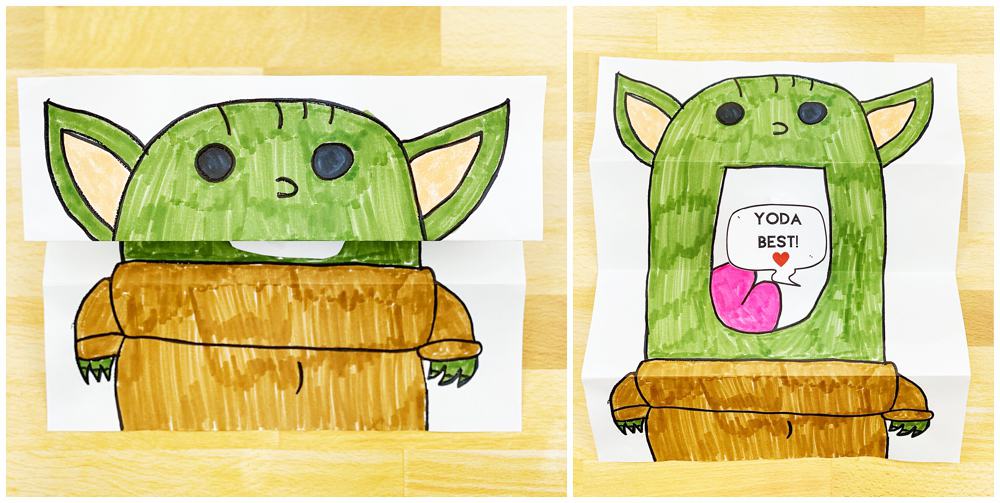 DIY Baby Yoda Paper Card