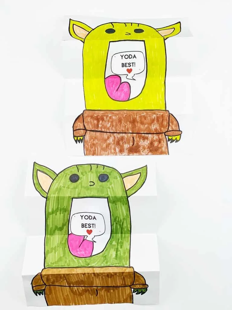 DIY Baby Yoda Paper Card