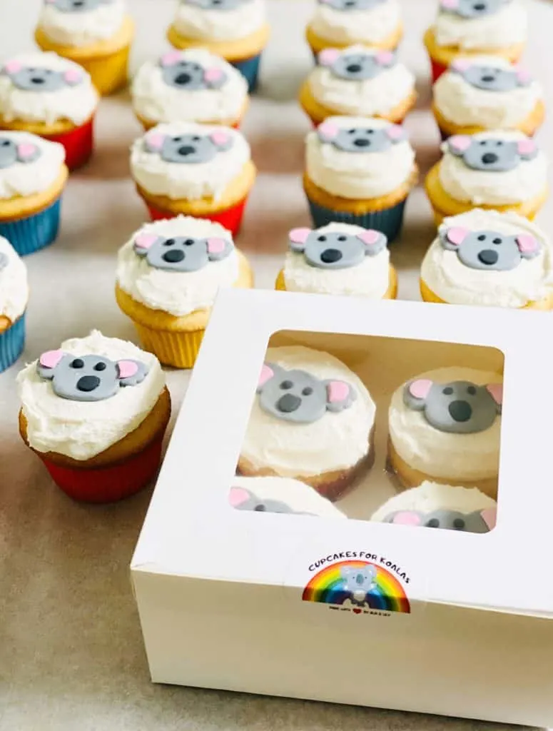 Cupcakes For Koalas raises money for the Australian Fires. Started by two young kid bakers. 