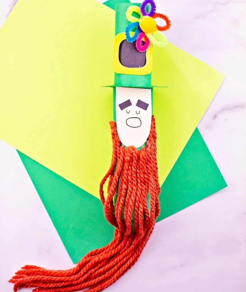 Trim the leprechaun beard st. patrick's day craft for kids