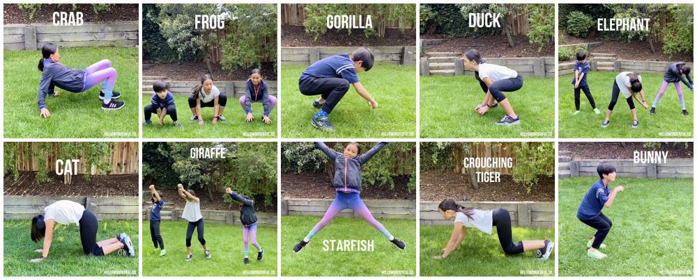 Animal Exercise for Kids. 