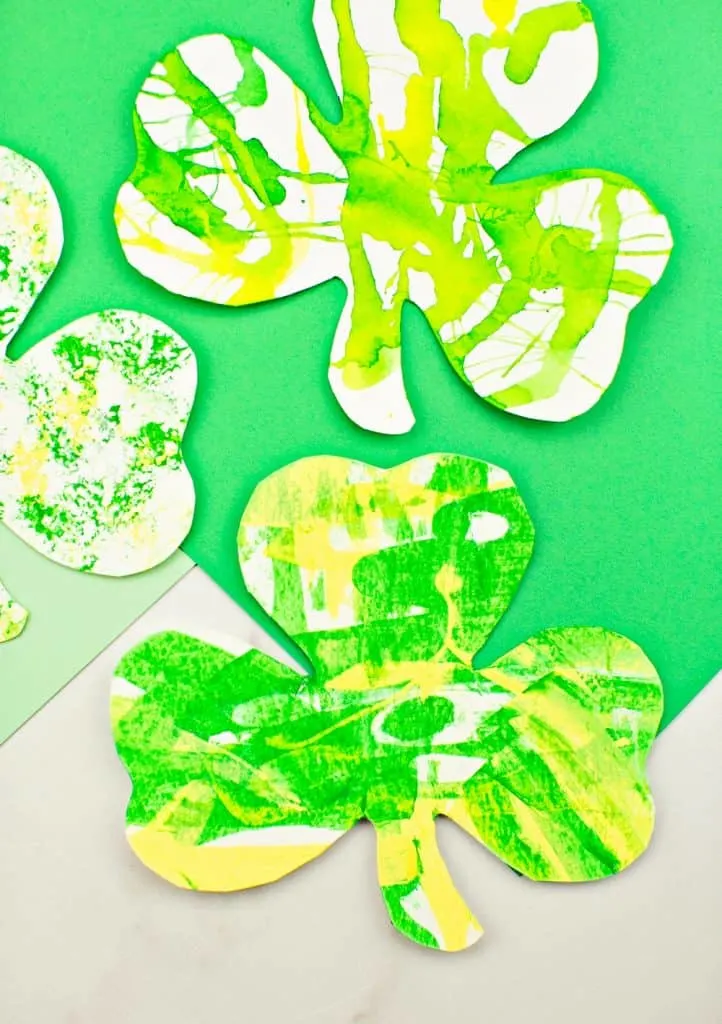 Shamrock Art Projects for Kids. St. Patrick's Day arts and crafts for kids 