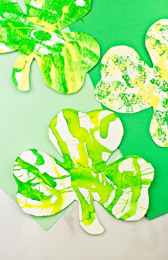 Shamrock Art Projects for Kids. St. Patrick's Day arts and crafts for kids 