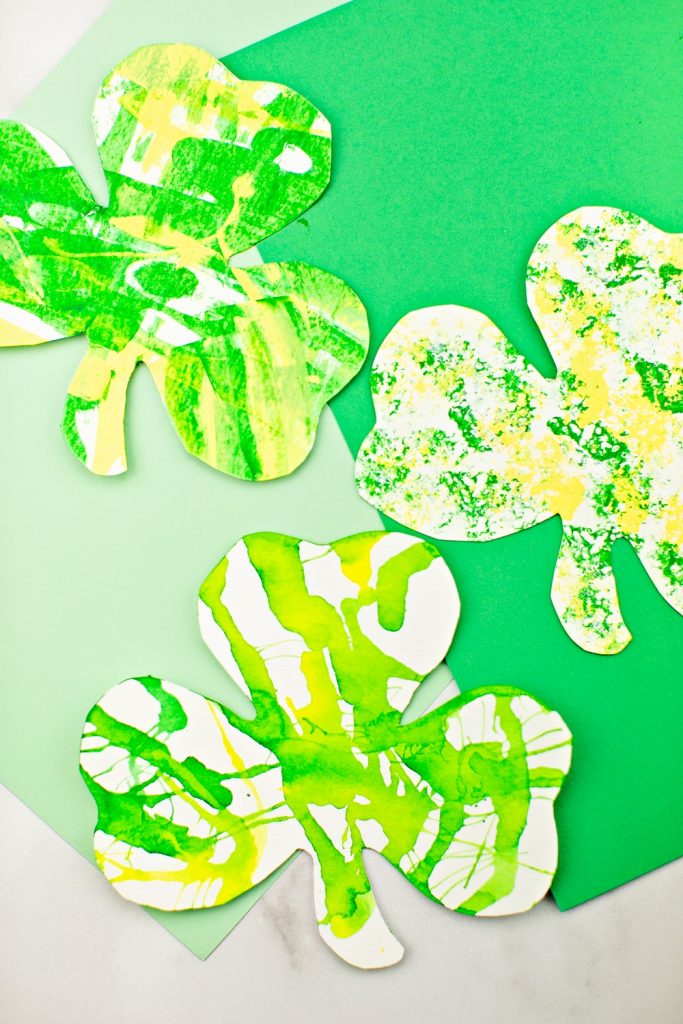 Shamrock Art Projects for Kids. St. Patrick's Day arts and crafts for kids 