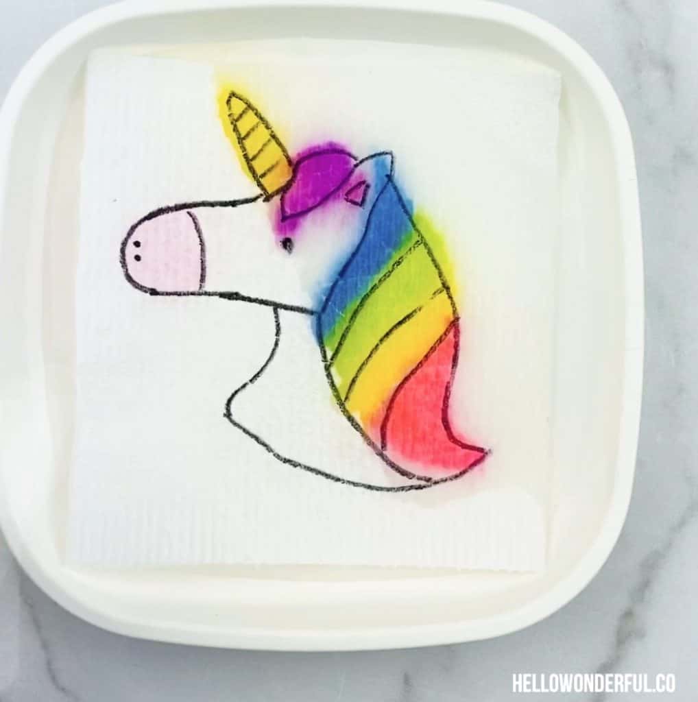 Unicorn Magic Paper Towel Art