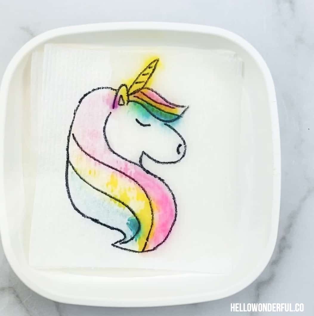 Unicorn Magic Paper Towel Art