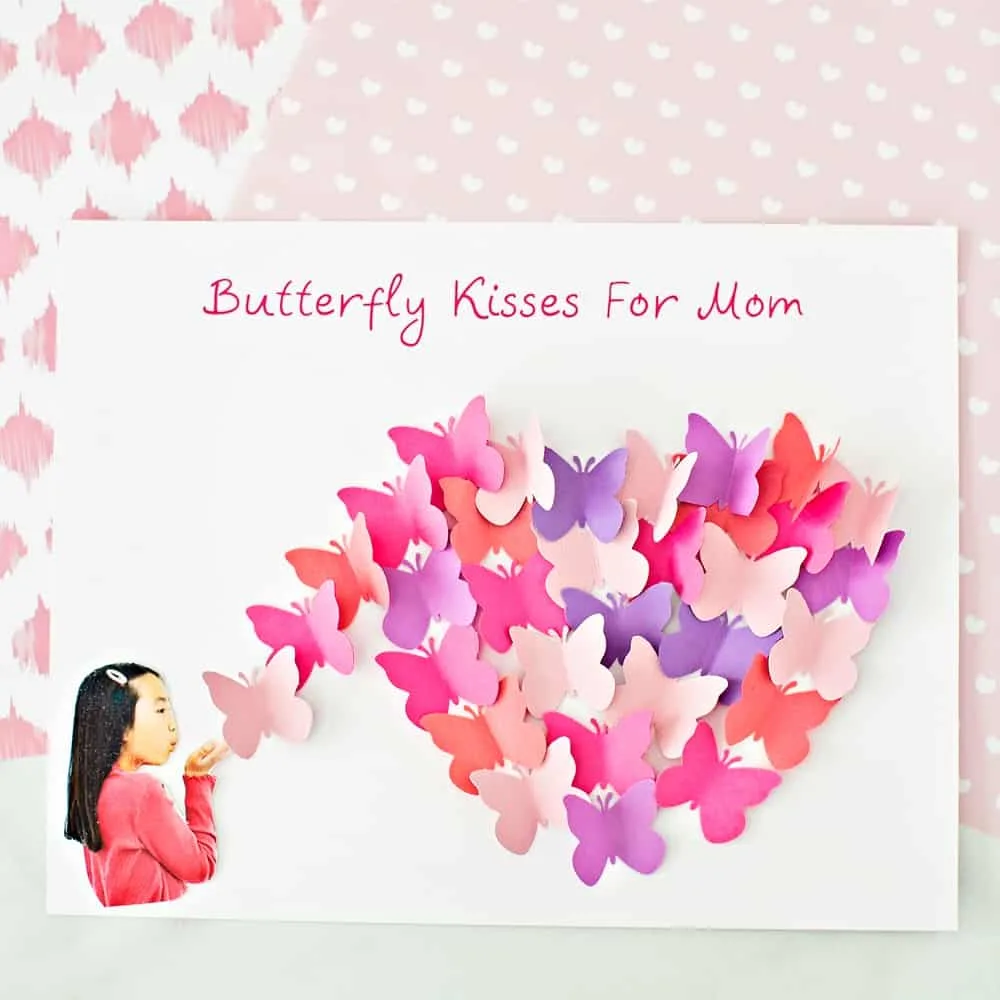 Butterfly Paper Art for Mother's Day