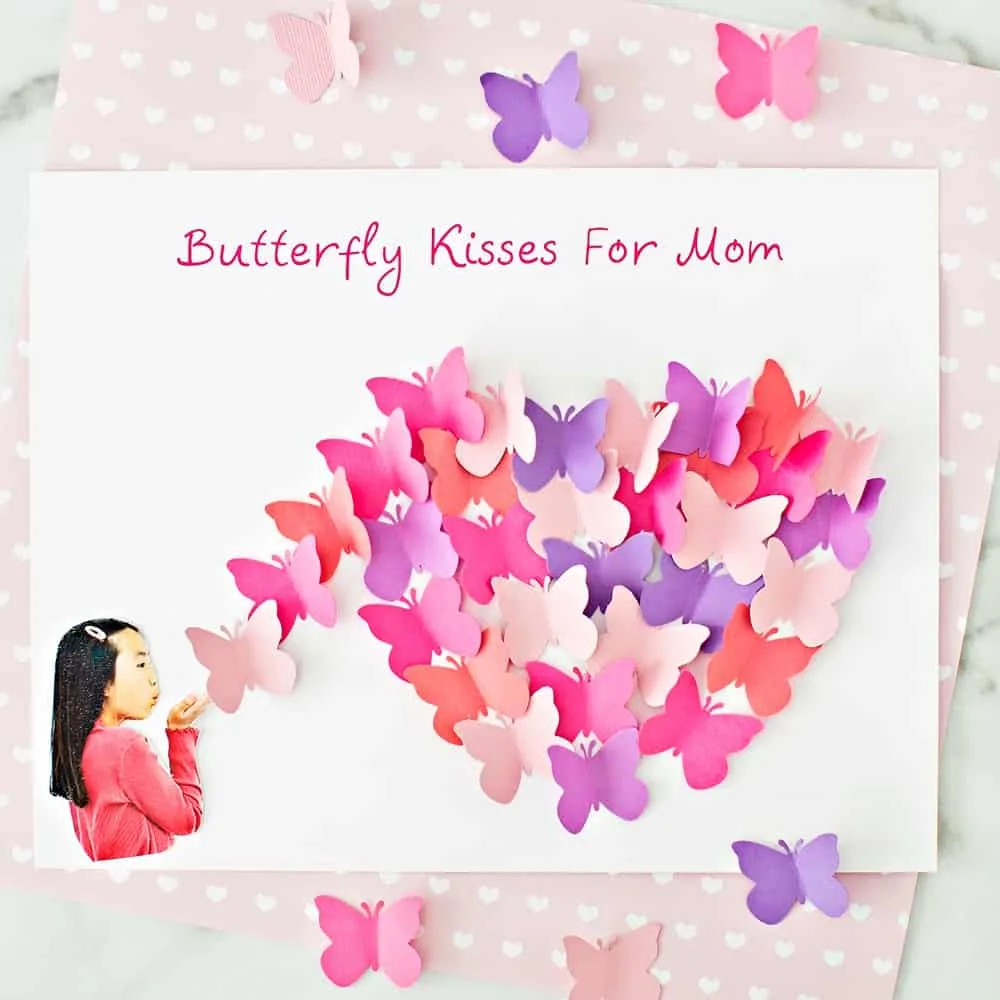 Butterfly Paper Art for Mother's Day