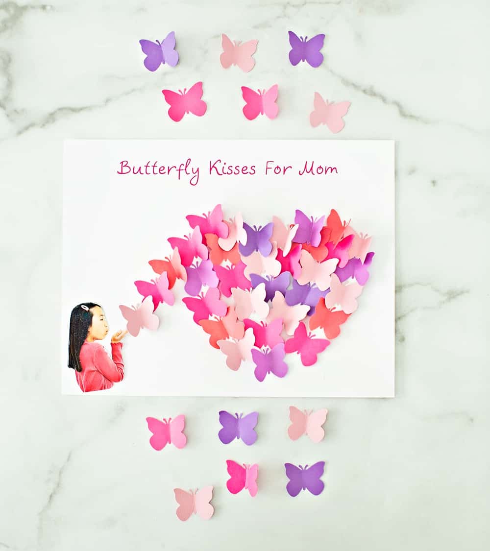 Butterfly Paper Art for Mother's Day