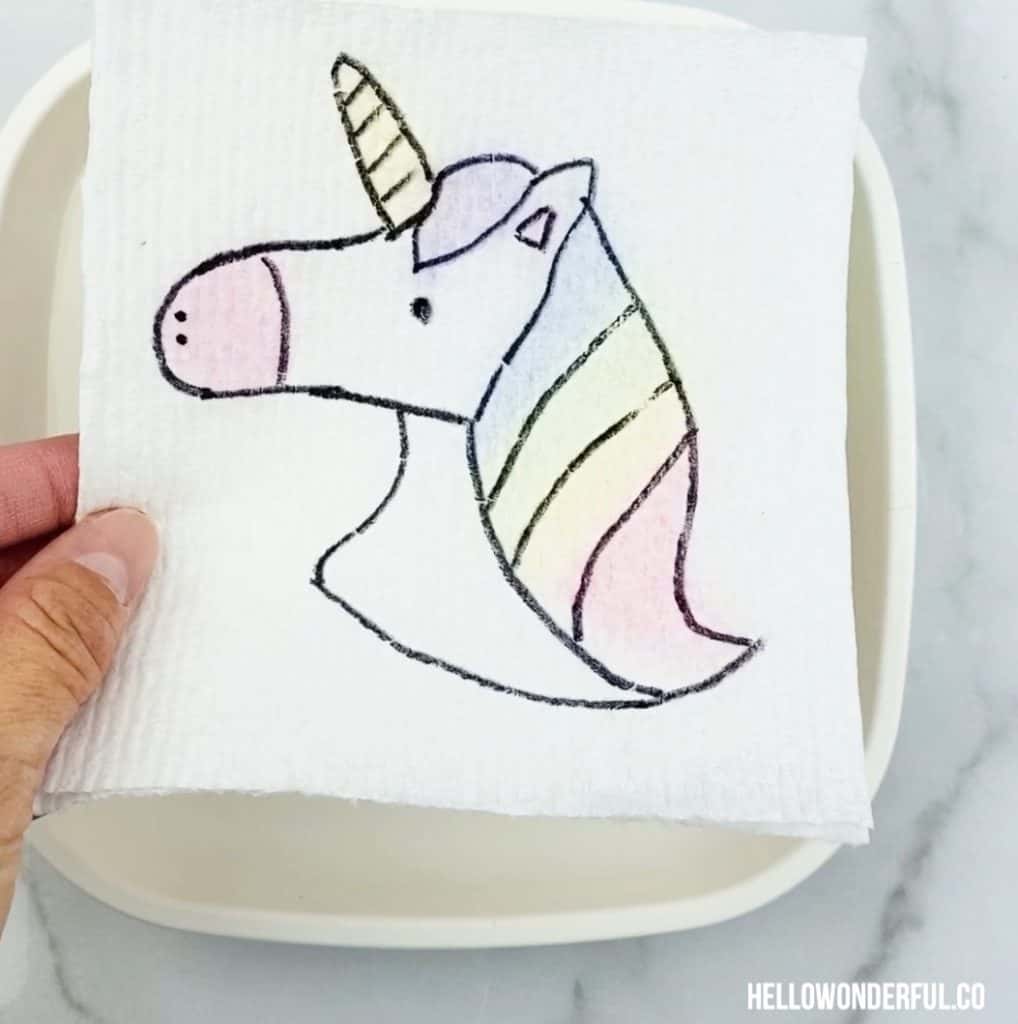 Unicorn Magic Paper Towel Art