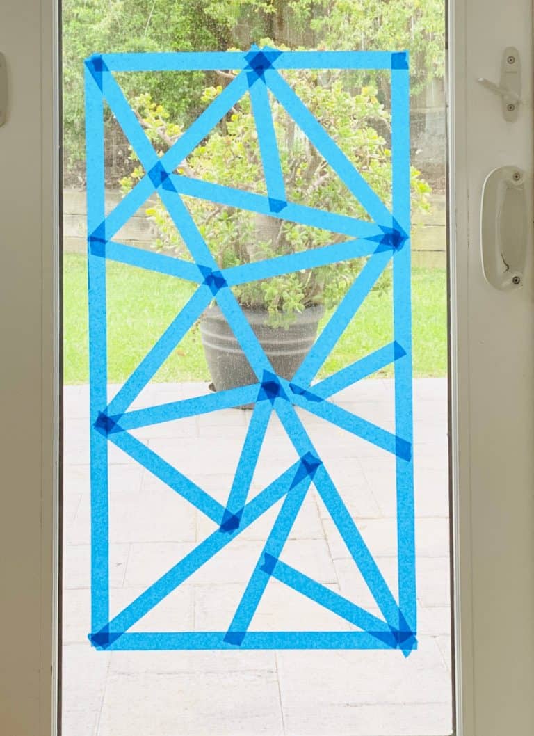 Window Chalk Mosaic Art Window Painting With Kids