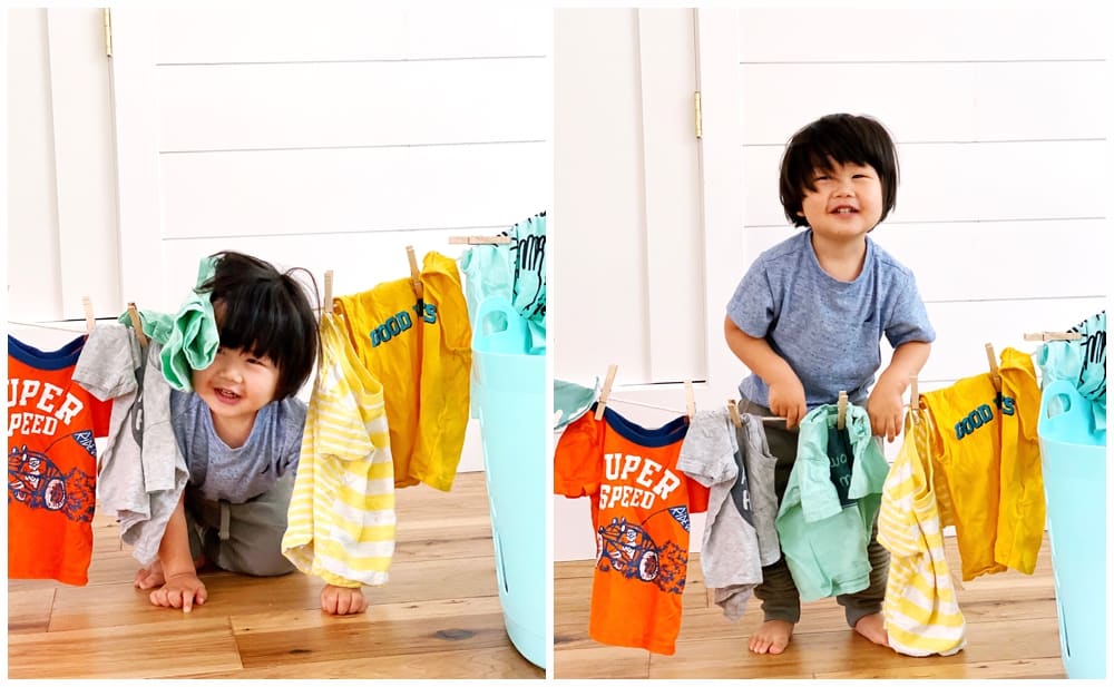 Laundry Preschool Activity. Great practical life skills and fine motor activity.