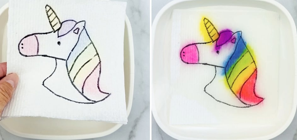 Unicorn Magic Paper Towel Art