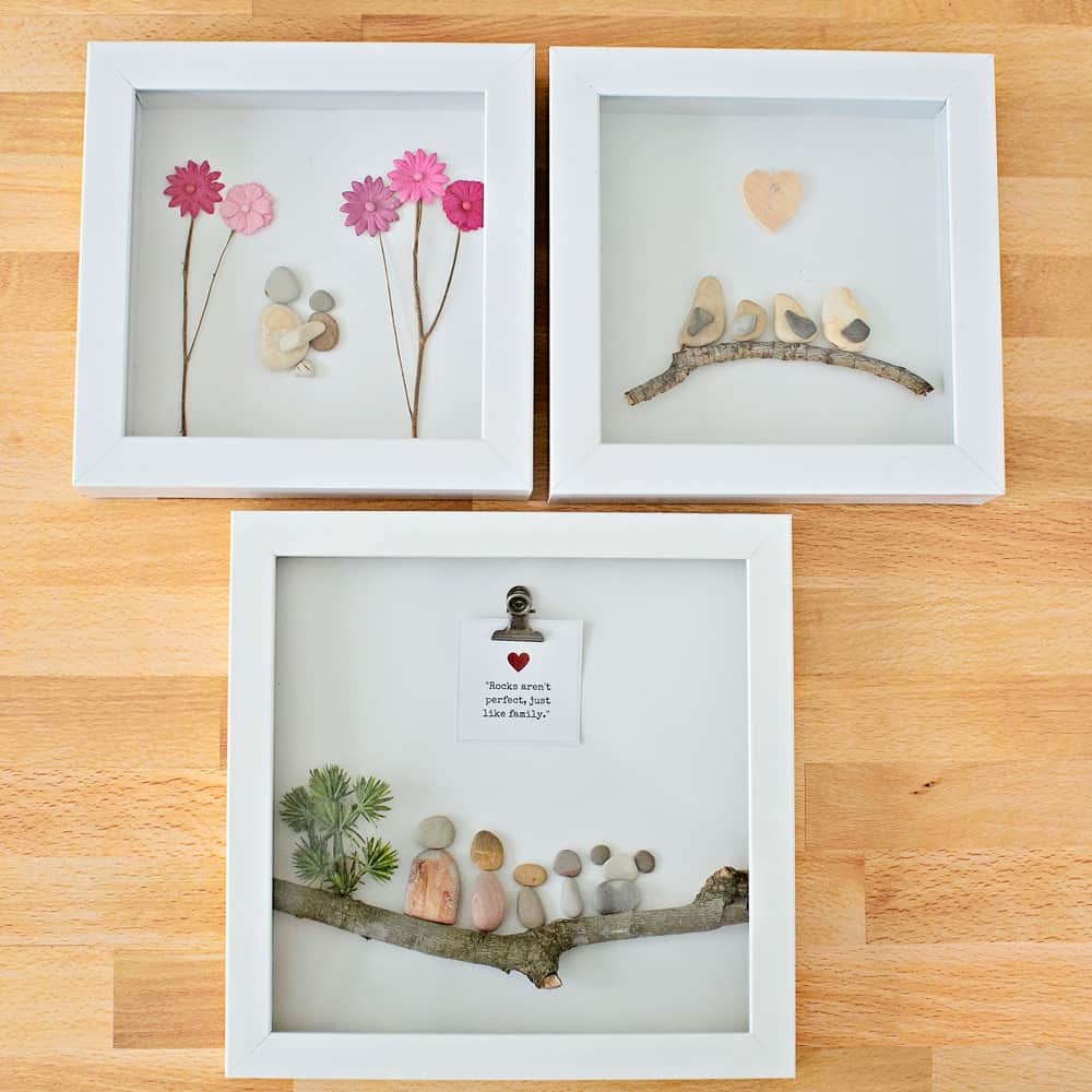 How to make pebble rock art great for handmade mother's day gift