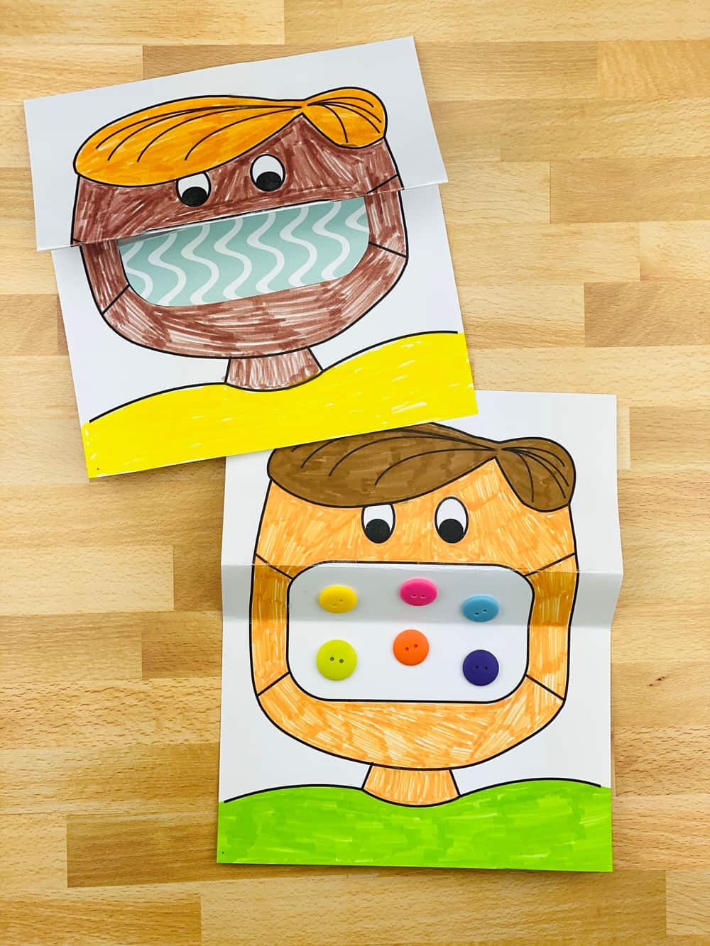 get this fun free printable mask coloring template for kids to color in 