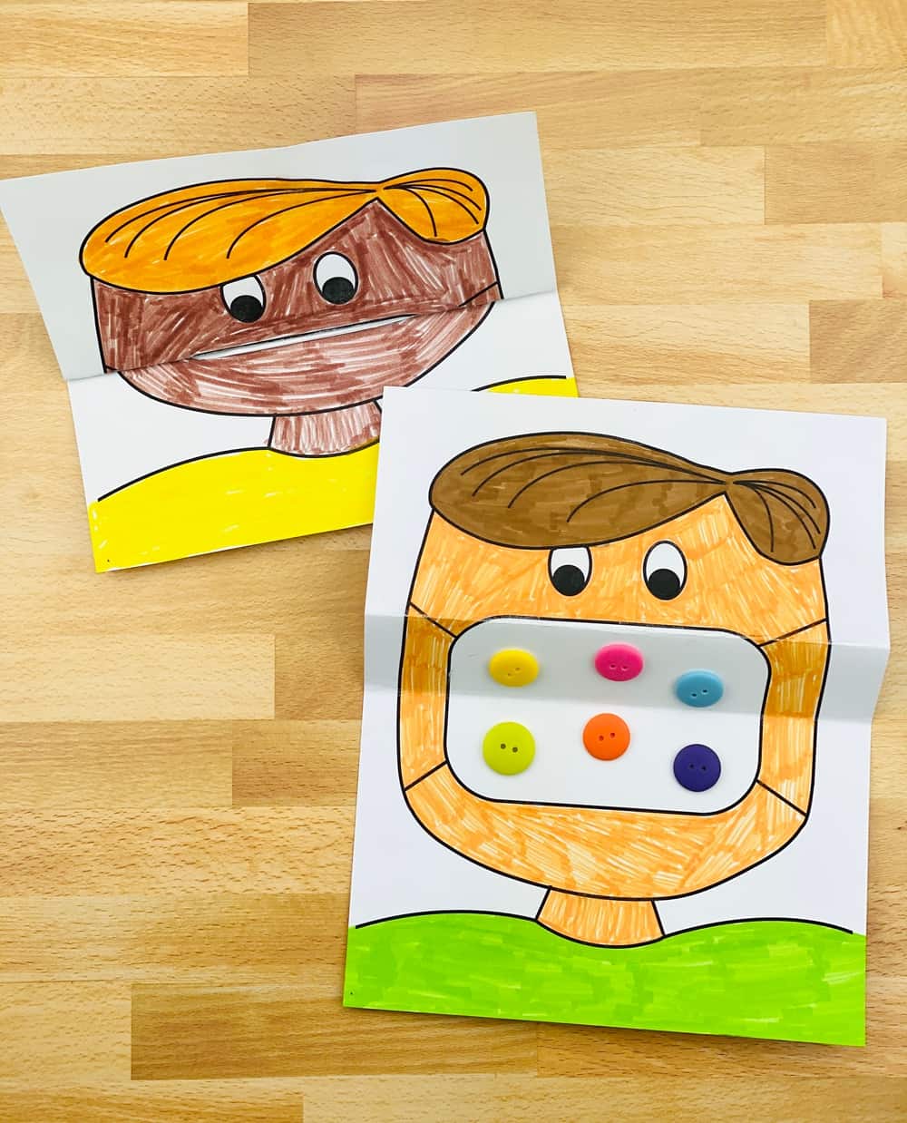 get this fun free printable mask coloring template for kids to color in 